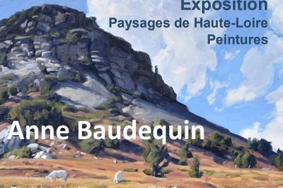 Paysages de Haute-Loire, peintures  l'huile  Lavoute Chilhac