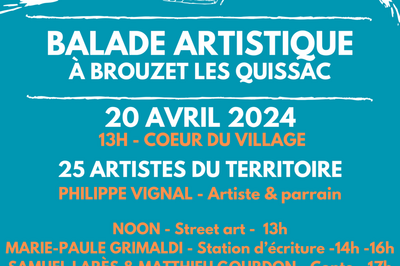 3me Balade Artistique  Brouzet-ls-Quissac le samedi 20 avril 2024  Brouzet les Quissac
