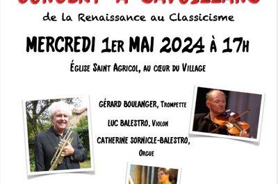 Concert Trompette, Violon et Orgue  Savoillan