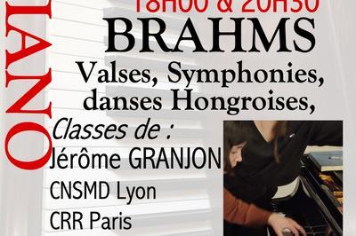 Piano, Brahms  4 Mains  Le Poet Laval