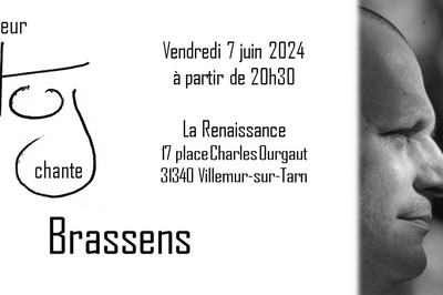 Monsieur Tuj chante Brassens  Villemur sur Tarn