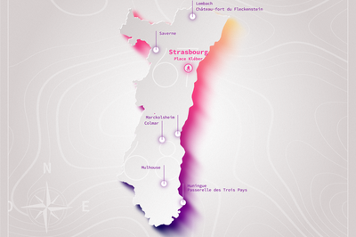 Parcours en Alsace de la Flamme Olympique 2024