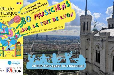 Fte de la Musique : 80 musiciens sur le toit de Lyon