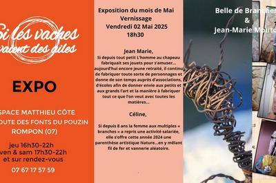 Vernissage de l'exposition de Belle de branches et Jean-Marie Mouton  Rompon