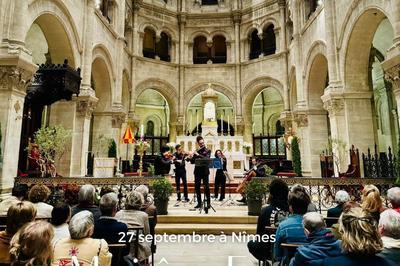 Concert  Nmes : Les 4 Saisons de Vivaldi, Le Chateau Ambulant de Hisiashi, Bach, Galliano, Bazzini  Nimes