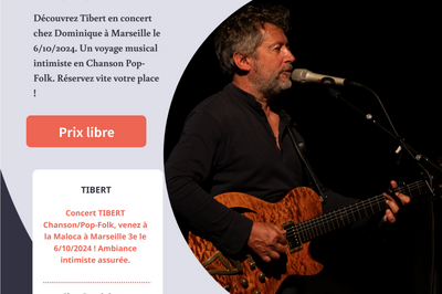 Rservez votre soire Pop-Folk avec Tibert dans une magnifique vranda exotique !  Marseille