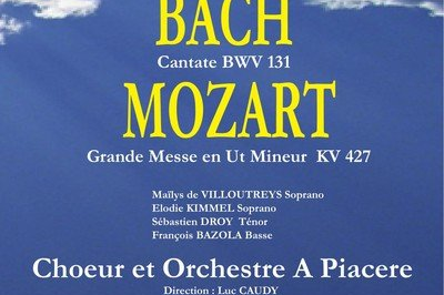 Concert Bach, Mozart - Choeur Et Orchestre A Piacere  Tours