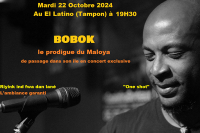 Bobok, le prodigue du maloya  de passage dans son le,  en concert exclusive  Le Tampon