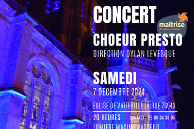 Concert du Choeur Presto, Vatteville-la-Rue  Vatteville la Rue