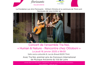 Concert baroque de l'ensemble Tra Noi  Thire