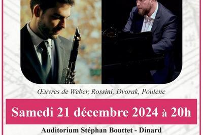 Concert de Nol R Svre clarinette et J Vitaud piano  Dinard