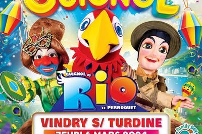 Guignol Rhne Alpes et Rio le majestueux perroquet  Vindry-sur-Turdine