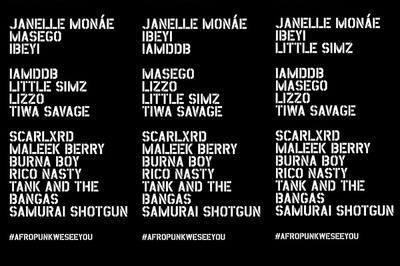 Afropunk Fest Paris -13 Juillet 2019  Boulogne Billancourt