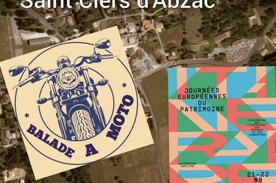 Balade  moto  Saint-Ciers-d'Abzac  Saint Ciers d'Abzac