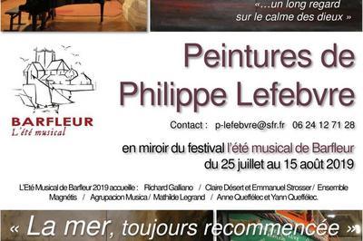  Clairs Dserts , Et  La Mer  - Peinture De Philippe Lefebvre   Barfleur