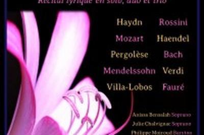 Concert Anissa Bensalah, Julie Chalvignac, Philippe Moiroud et Jae-Youn Park Geiser  Paris 17me