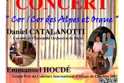 Concert Cor d'harmonie/cor des Alpes et orgue  Bort les Orgues