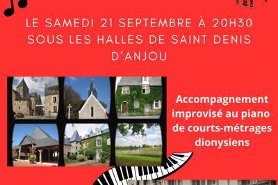 Concert de David Vincent un piano sous les Halles  Saint Denis d'Anjou