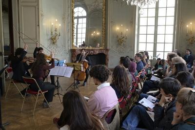 Concert des lves du conservatoire du 9e arrondissement et du quatuor Ellis  Paris 3me