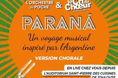 Concert Exceptionnel En Retransmission paran, Un Voyage Musical Inspir Par L'argentine  Toulouse