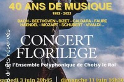 Concert florilge 40 ans de musique 1983 2023  Choisy le Roi