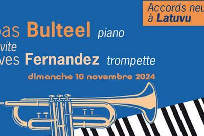 Concert jazz Bas Bulteel, piano et Yves Fernandez, trompette  Bages