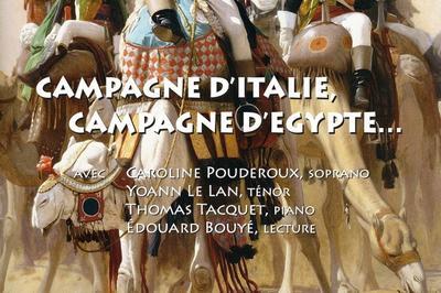 Concert-lecture napolon bonaparte : campagne d'italie, campagne d'egypte...  Auxonne