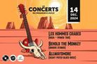 Concert Les Hommes Crabes et Behold The Monkey et AllWaysMore  Coueron