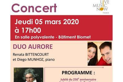 Concert classique : Duo Aurore  Paris 15me