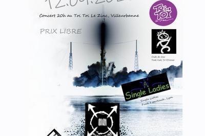 Concert punk - Atterrissage en douceur // DIM (folk punk), Anarcooliks (speed punk), Single Ladies (punk de luxe) et Onde de Choc (punk)  Villeurbanne