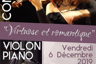 Concert romantique et virtuose violon piano  Tours