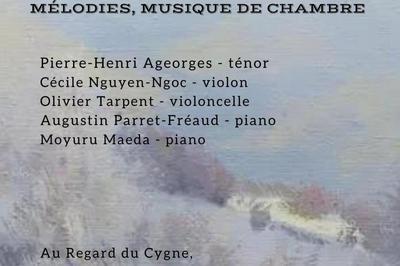 Concert de musique de chambre et de chant  Paris 20me