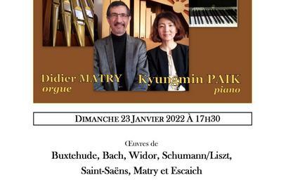 Concert Piano et Orgue  l'glise amricaine de Paris  Paris 7me