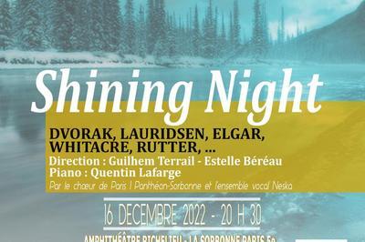 Concert Shining Night par le Choeur de Paris 1 Panthéon-Sorbonne à Paris 5ème