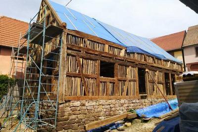 Dcouverte du chantier de restauration d'une maison alsacienne du XVIe sicle  Ernolsheim Bruche