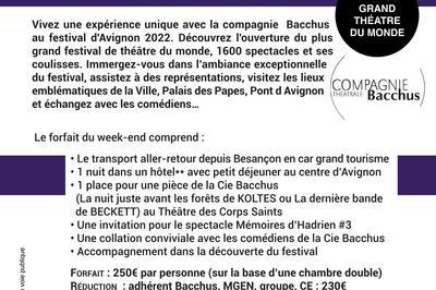 Dcouverte Festival d'Avignon 2022