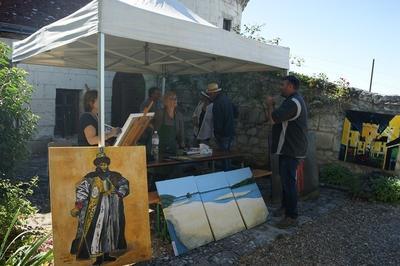 Dmonstration et atelier dessin  Loches