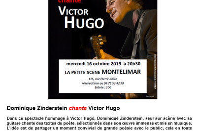 Dominique Zinderstein chante Victor Hugo  Montelimar