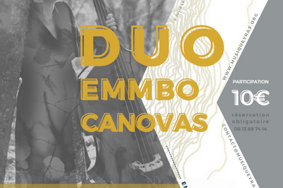 Duo Emmbo Canovas : concert chez l'habitant  Eygliers