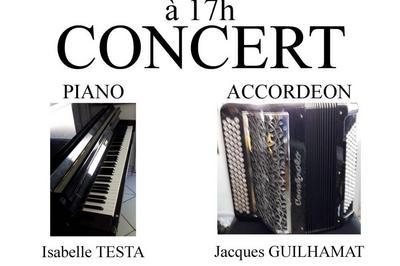 Duo piano / accordon  millau, salle Ren Rieux  Millau