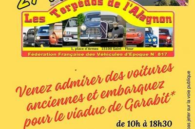 Expo de voitures anciennes et vire du patrimoine au viaduc de Garabit  Saint Flour