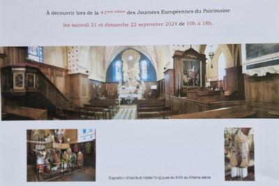 Exposition d'habits et objets liturgiques du XVIIIme au XXme sicle  Choisel