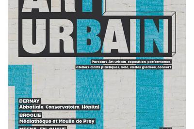 Exposition de l'artiste Ardif, parcours d'art urbain  Mesnil-en-Ouche