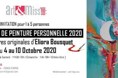 Exposition de peinture personnelle 2020 d'Eliora Bousquet  Paris 3me