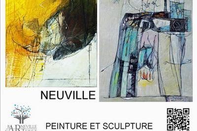 Exposition peinture et sculpture de Neuville et Sylvie Demay  la salle du Parc  Barneville Carteret