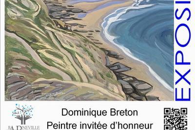 Exposition peintures de Dominique Breton (invite d'honneur)  la salle du Parc  Barneville Carteret