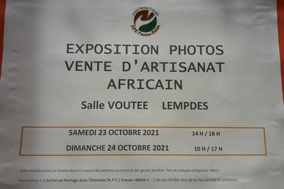 Exposition Photos du Bnin et vente d'artisanat africain  Lempdes