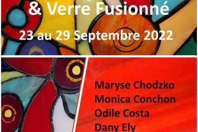 Exposition verres fusionns et vitrail  La Seyne sur Mer