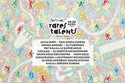 Festival Rares Talents, Pat Kalla et Le Super Mojo, Voilaa, Dj Cubongo + Dj Martin Meissonnier à Montreuil