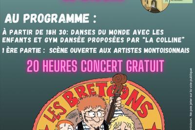Fte de la musique: concert gratuit des Bretons de l'Est  Montoison